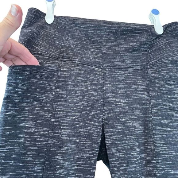 ATHLETA Metro High Waisted Dark Gray Marbled Leggings Size Small - Picture 2 of 12